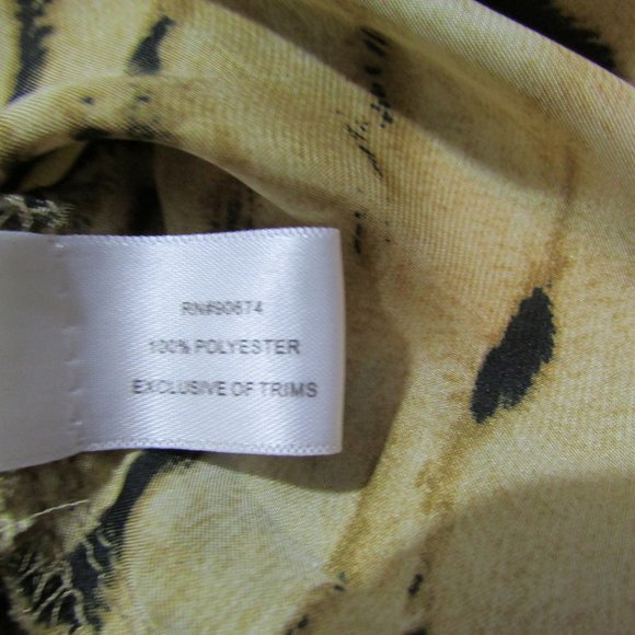 Boston Proper Animal Print Blouse Tank Gold Brown Top - Picture 11 of 11